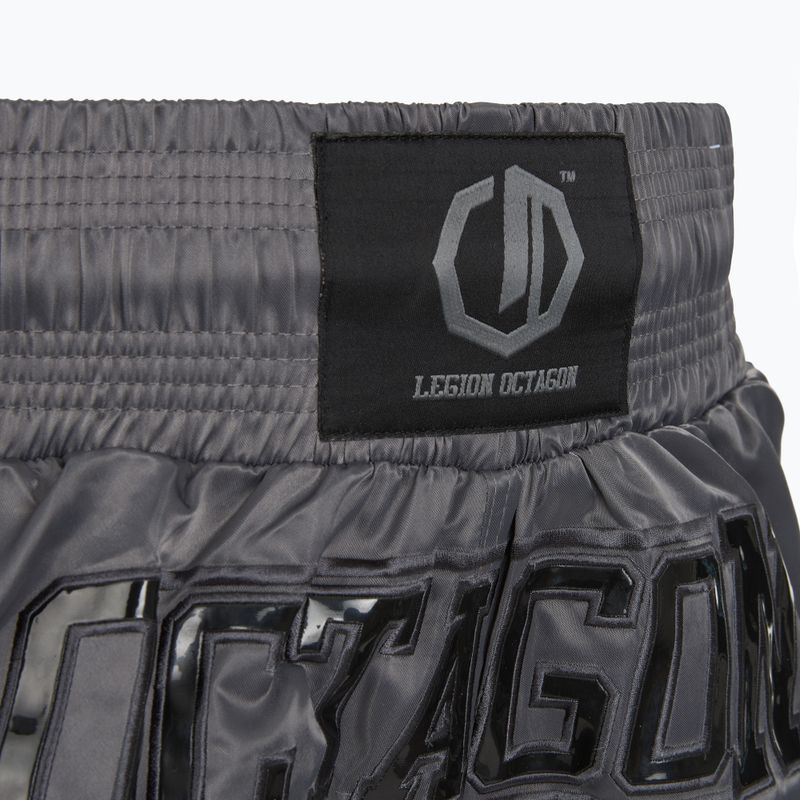Шорти за тренировка Octagon Kickboxing/Muay Thai Legion Future Premium black/grey 5