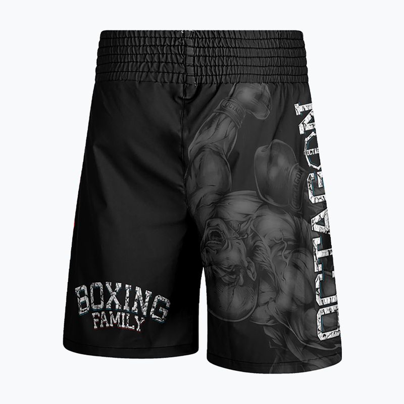 Мъжки боксови шорти Octagon Boxing Family черни/многоцветни 2