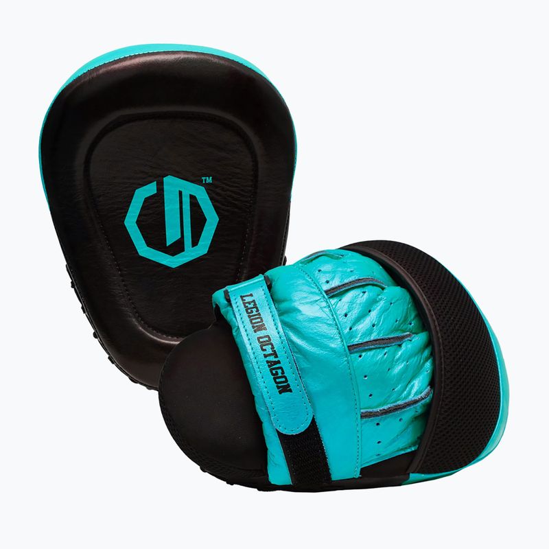 Треньорски лапи Octagon Legion Pro Series black/sea green 2