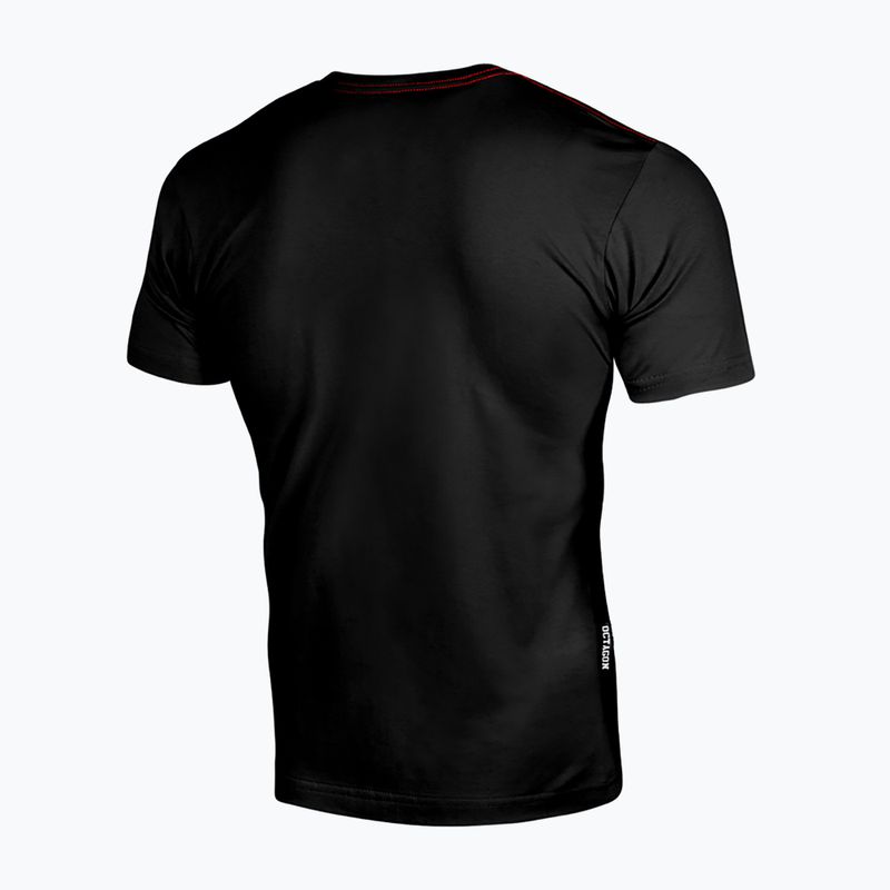 Мъжка тениска Octagon Small Logo black/red 2