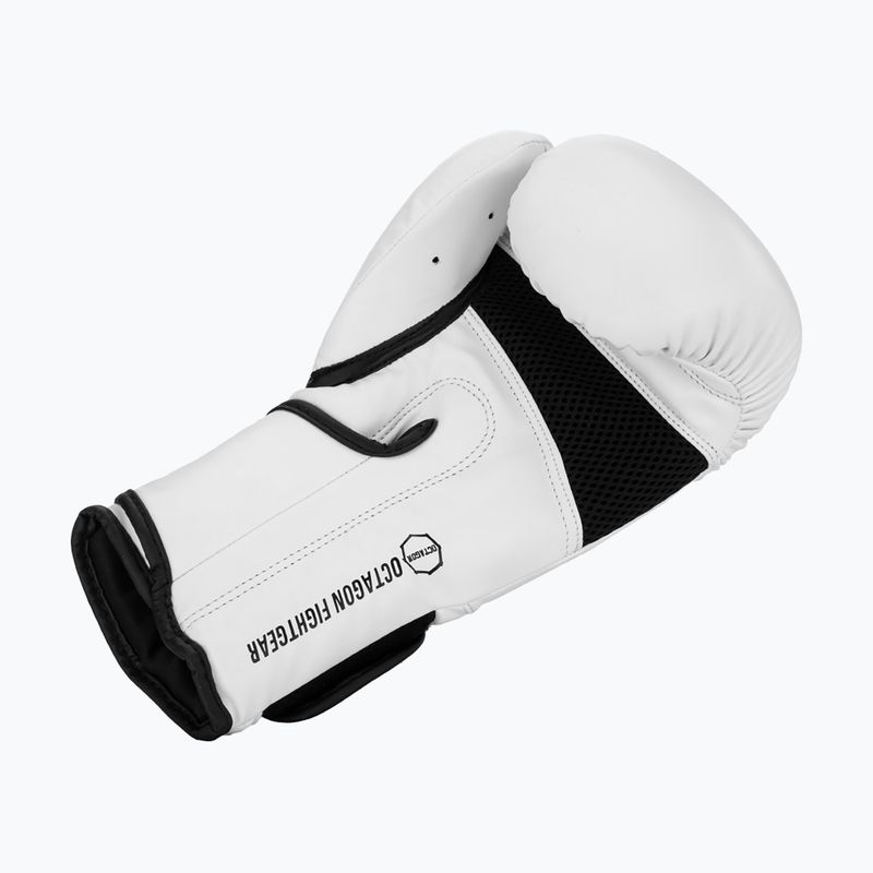 Боксови ръкавици Octagon Matt white 3