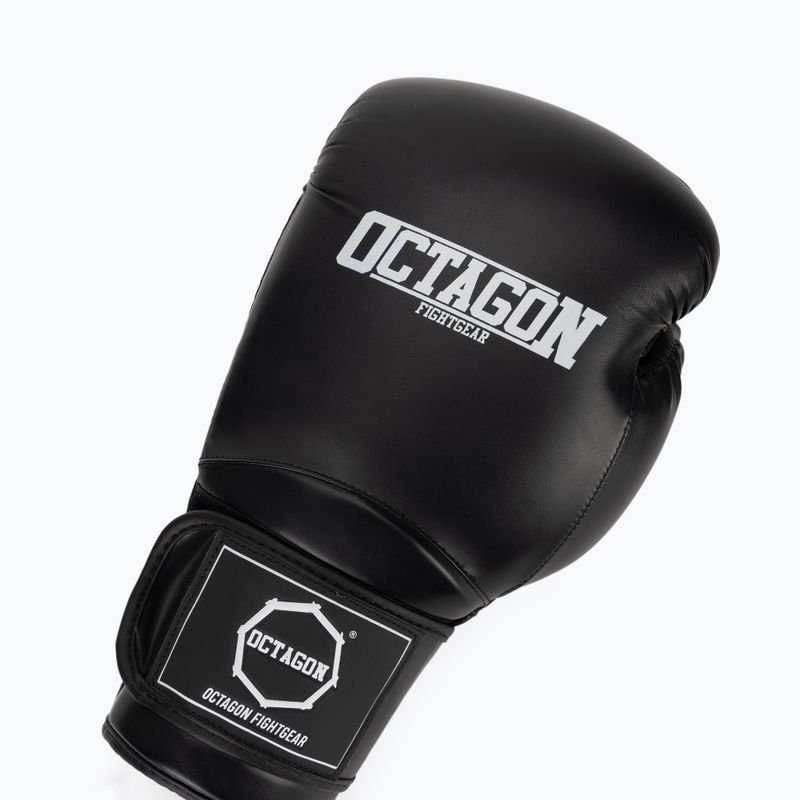 Боксови ръкавици Octagon Matt black 5