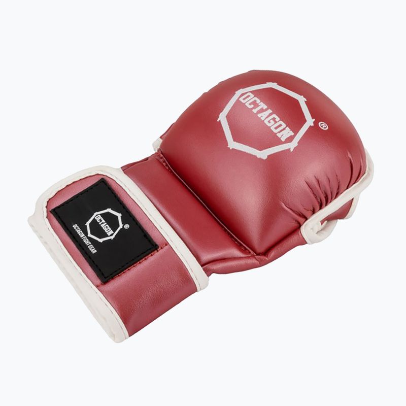 Червени граплинг ръкавици Octagon Metallic MMA 2