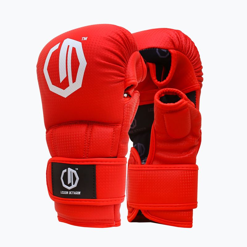 Спаринг ръкавици Octagon Legion Kevlar MMA red 2