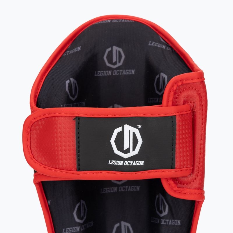 Протектори за пищяли и стъпала Octagon Legion Kevlar red 7