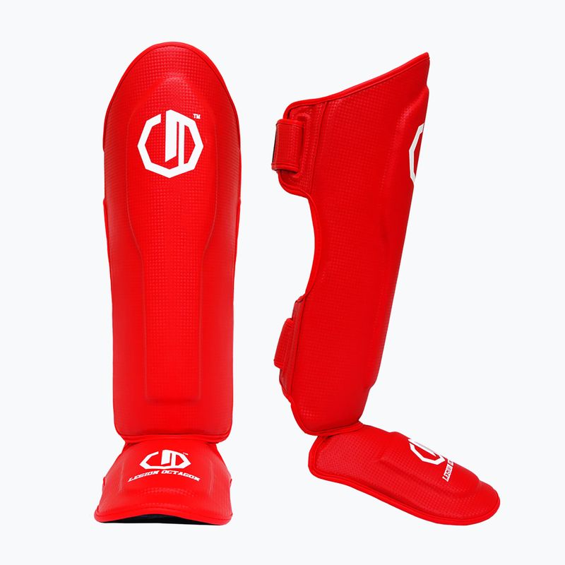 Протектори за пищяли и стъпала Octagon Legion Kevlar red 2