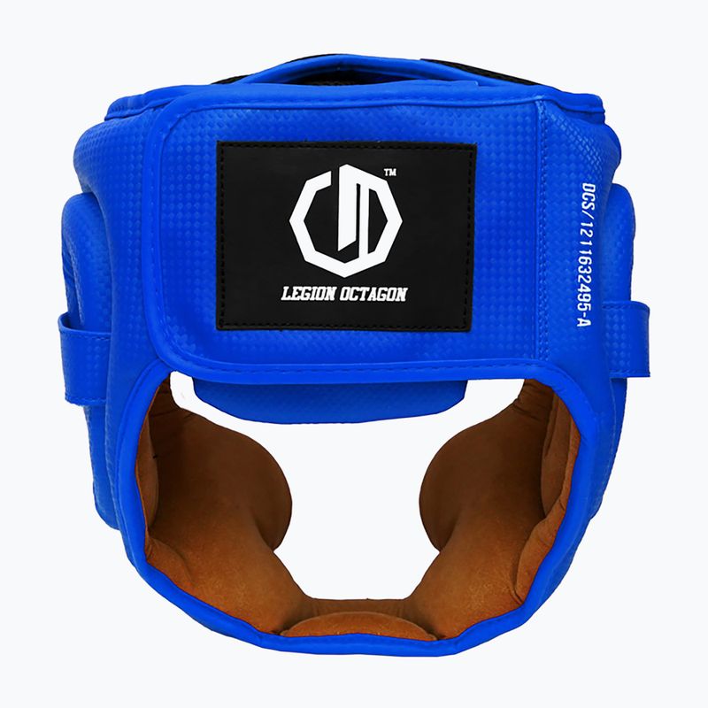 Боксьорска каска Octagon Legion Kevlar blue 2