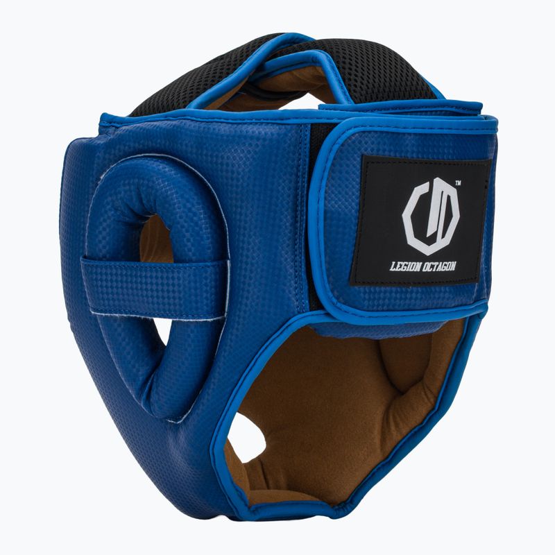 Боксьорска каска Octagon Legion Kevlar blue 3