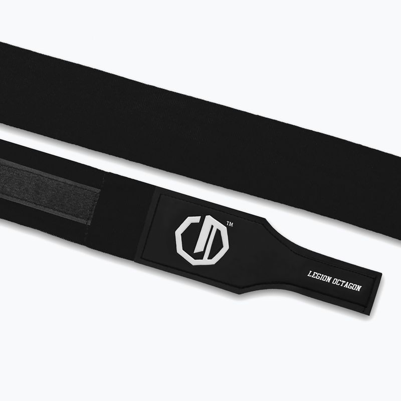 Боксьорски бандажи Octagon Legion Supreme 400 cm black/white 3