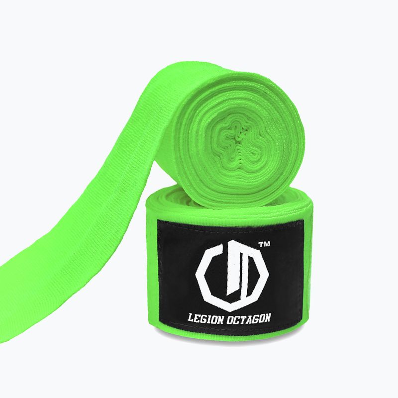 Боксьорски бандажи Octagon Legion Standard 400 cm light green 2