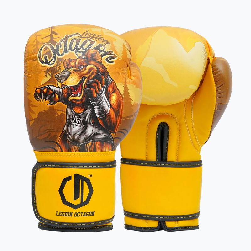 Боксови ръкавици Octagon Legion Bear yellow/multicolour