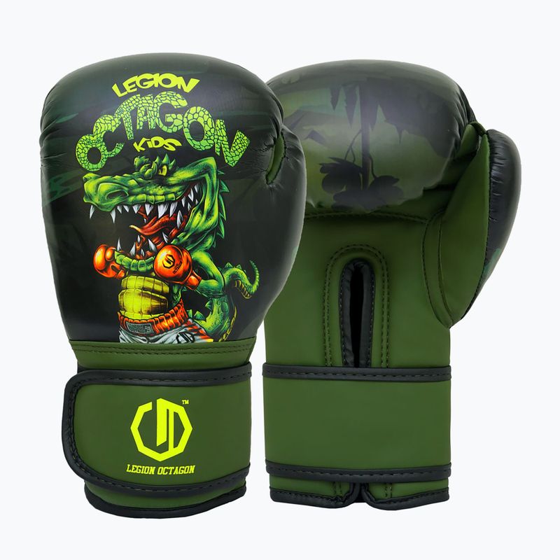 Боксови ръкавици Octagon Legion Crocodile green/multicolour