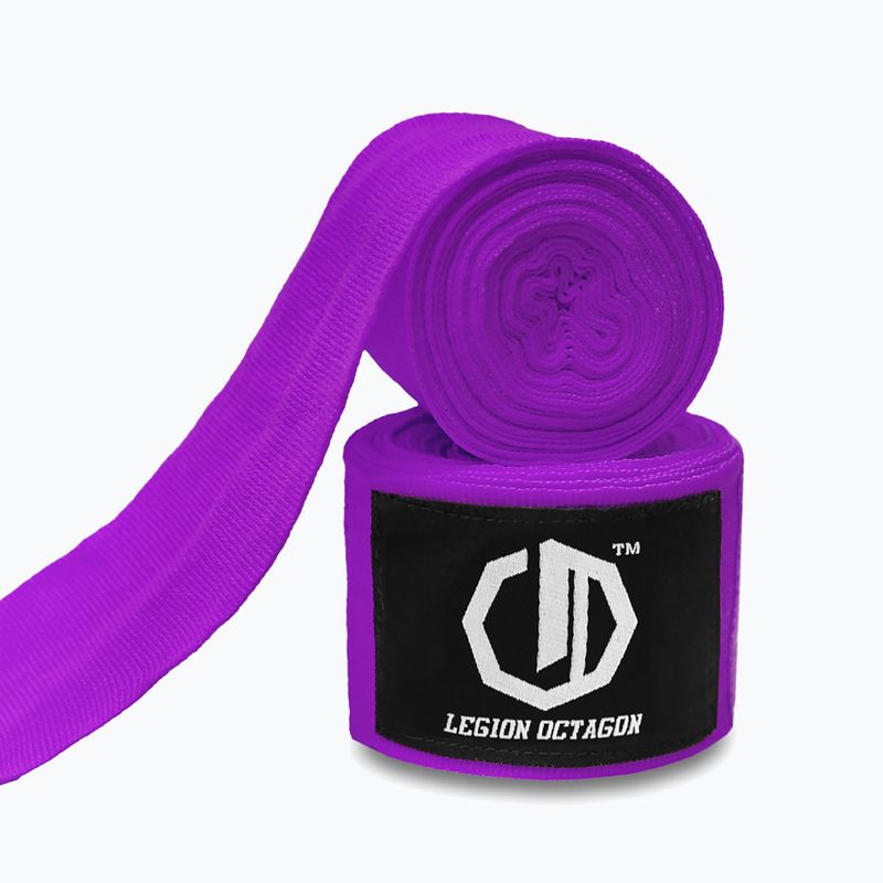 Боксьорски бандажи Octagon Legion Standard 500 cm purple 2