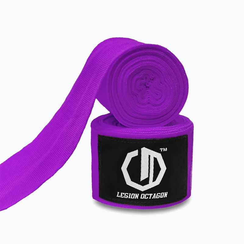 Боксьорски бандажи Octagon Legion Standard 300 cm purple 2