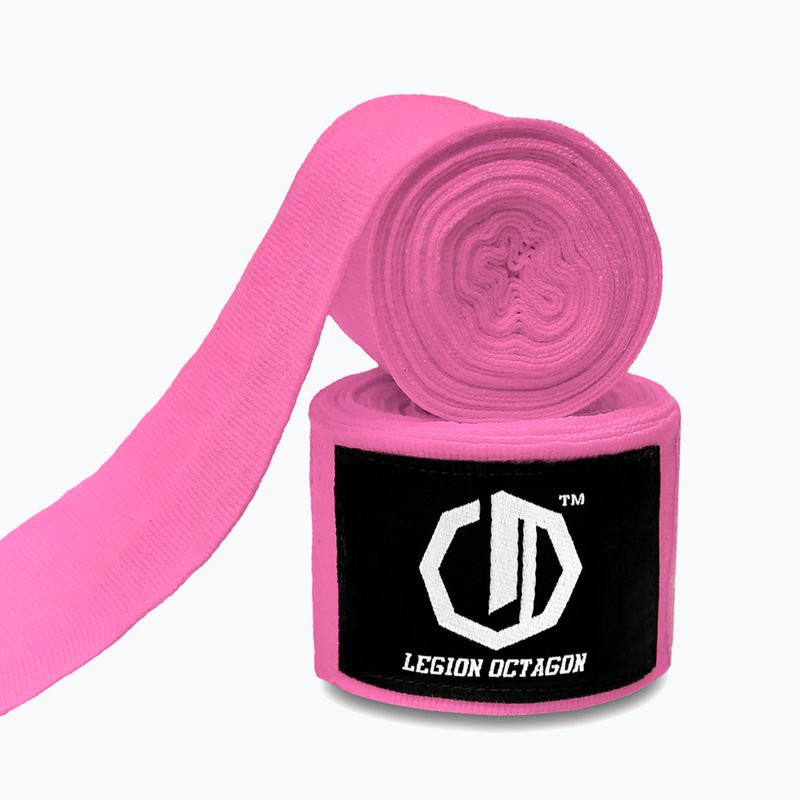Боксьорски бандажи Octagon Legion Standard 500 cm pink 2