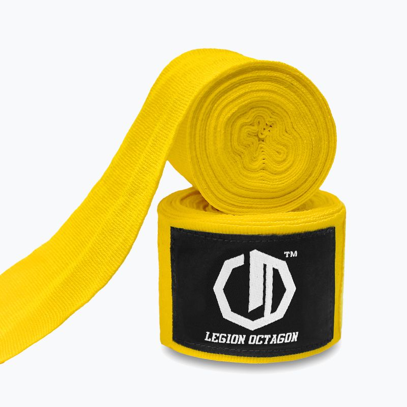Боксьорски бандажи Octagon Legion Standard 500 cm yellow 2