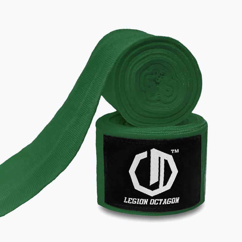 Боксьорски бандажи Octagon Legion Standard 500 cm dark green 2