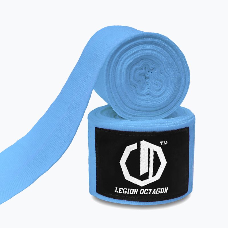 Боксьорски бандажи Octagon Legion Standard 500 cm light blue 2