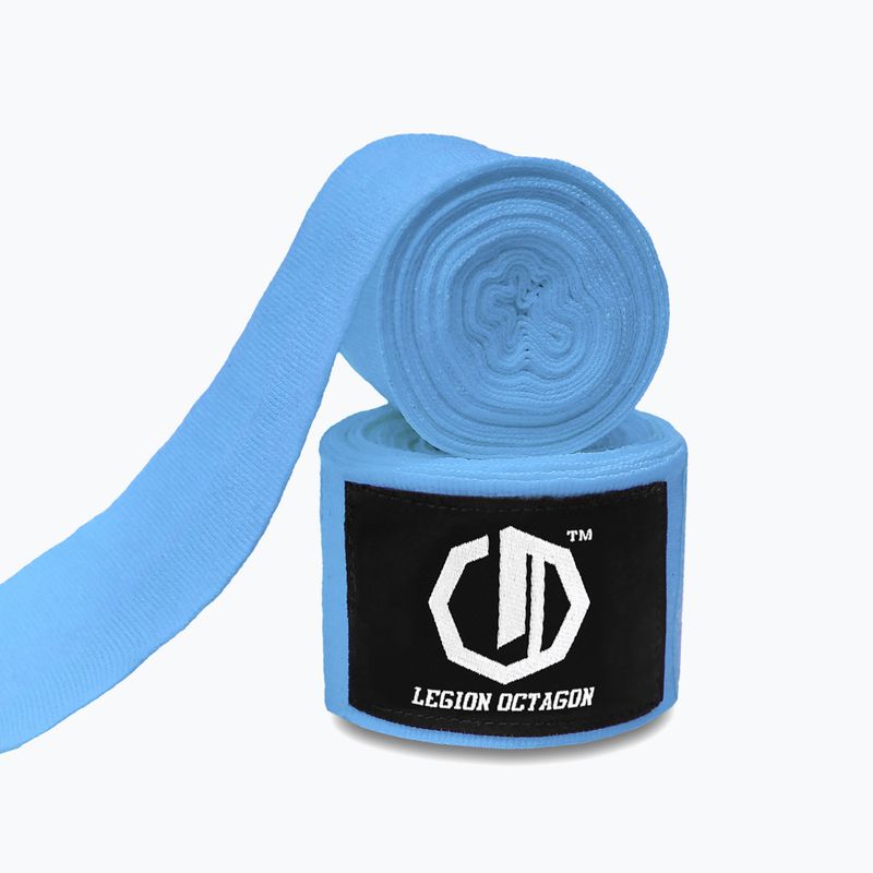 Боксьорски бандажи Octagon Legion Standard 300 cm light blue 2