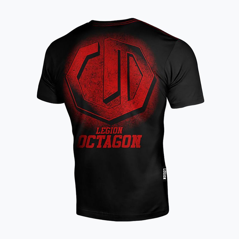 Мъжка тениска Octagon Legion Conquest black/red 2