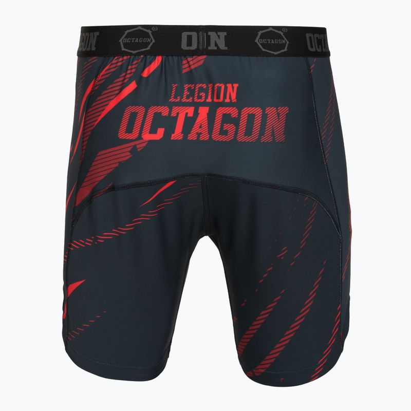Мъжки тренировъчни шорти Octagon Legion Escape black/red 2