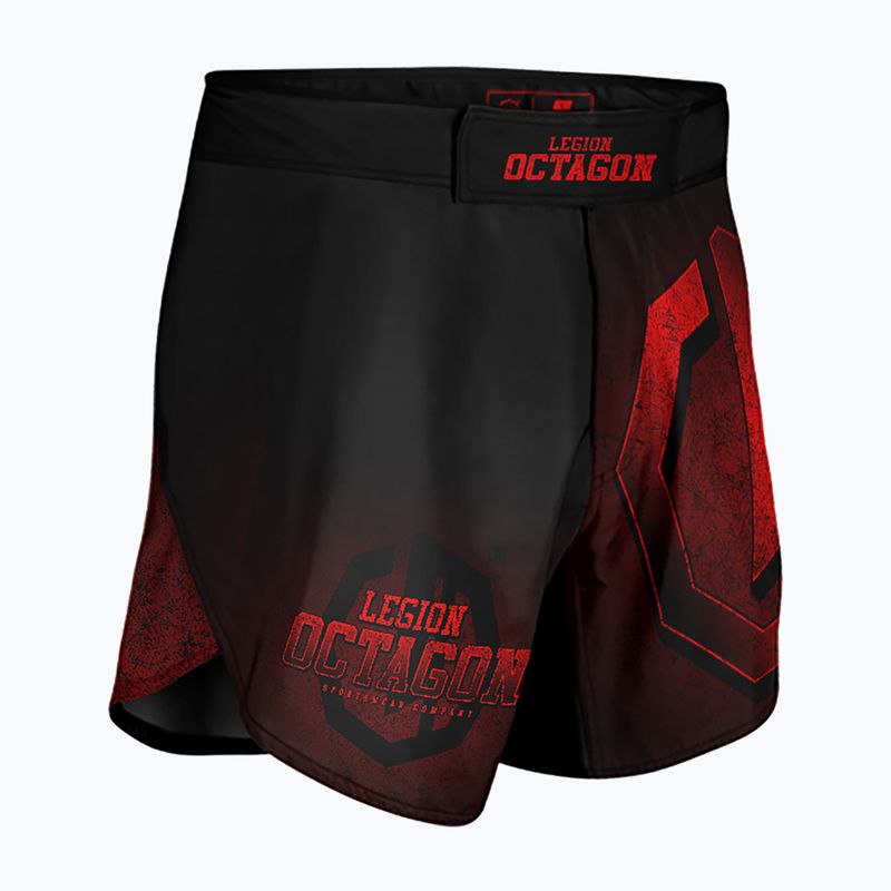 Мъжки тренировъчни шорти Octagon Legion Conquest black/red 3