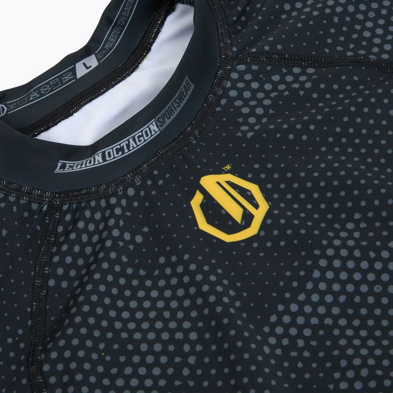 Мъжки рашгард Octagon Legion Premium black/yellow 3