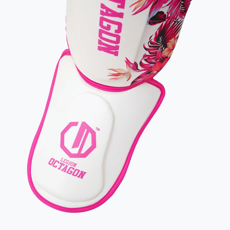 Протектори за пищял Octagon Legion Flower white/pink 3