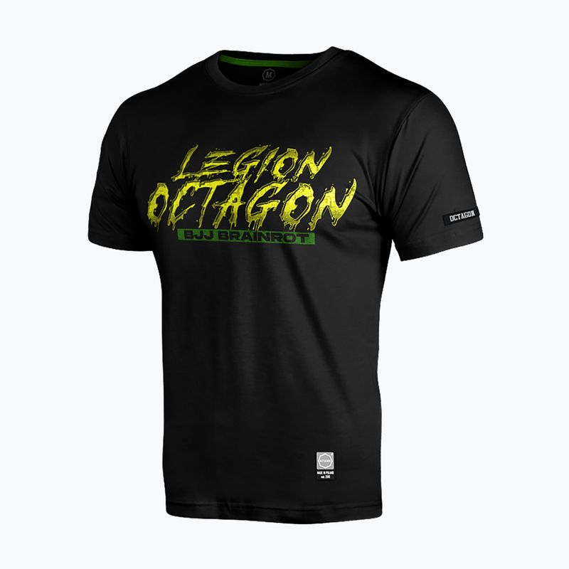 Мъжка тениска Octagon Legion Brainrot Braziliano Crocodano black/multicolor