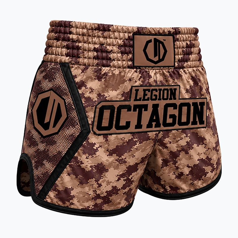 Тренировъчни шорти Octagon Legion Kickboxing/Muay Thai Premium desert storm