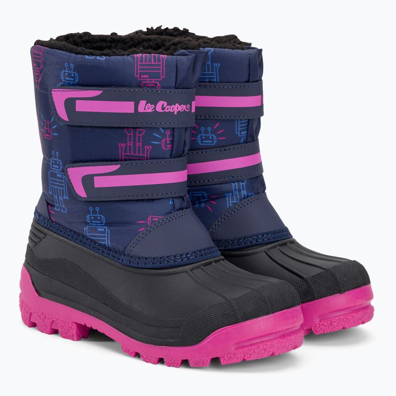 Детски ботуши за сняг на Lee Cooper LCJ-23-44-2007 navy/fuchsia 4