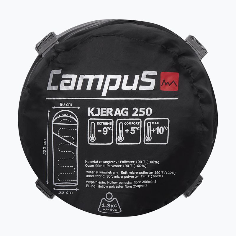 Спален чувал CampuS Kjerag 250 black-grey CUP702123404 8