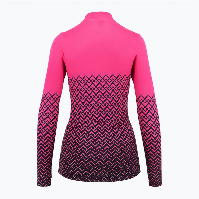 Дамски суитшърт за колоездене Quest Limone magenta 4