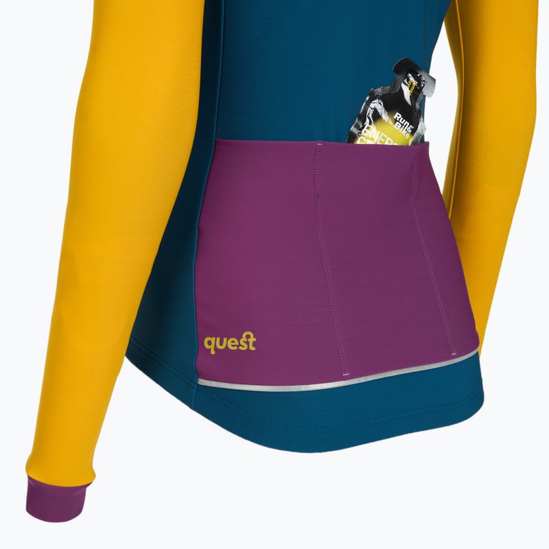 Дамски суитшърт за колоездене Quest Navigator green 4