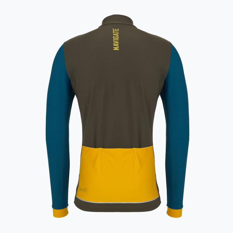 Мъжки суитшърт за колоездене Quest Navigator green 2