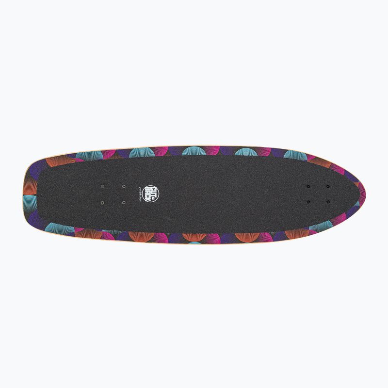 Surfskate скейтборд Cutback Big Wave 34" черен и цветен CUT-SUR-BWA 4
