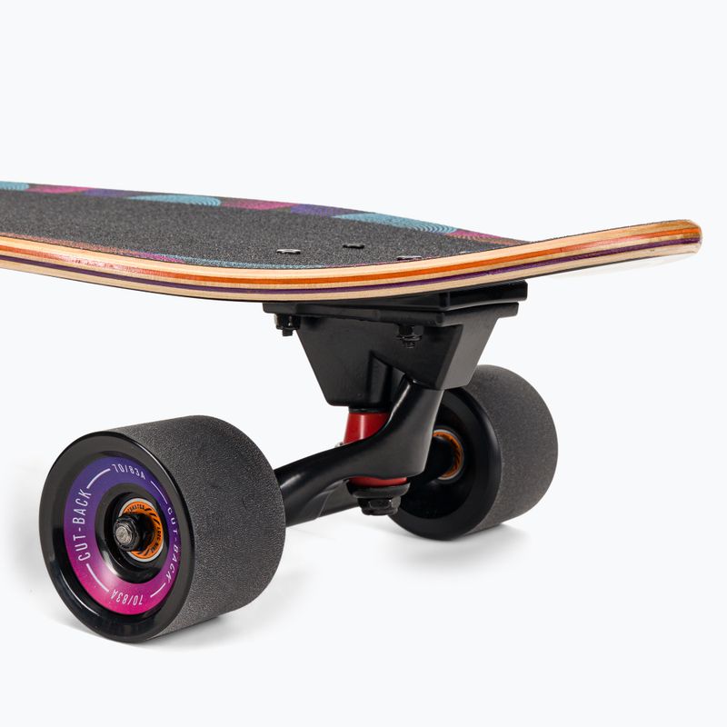 Surfskate скейтборд Cutback Big Wave 34" черен и цветен CUT-SUR-BWA 6