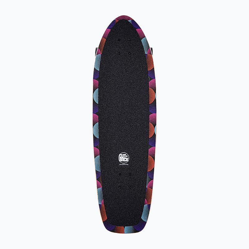 Surfskate скейтборд Cutback Big Wave 34" черен и цветен CUT-SUR-BWA 8