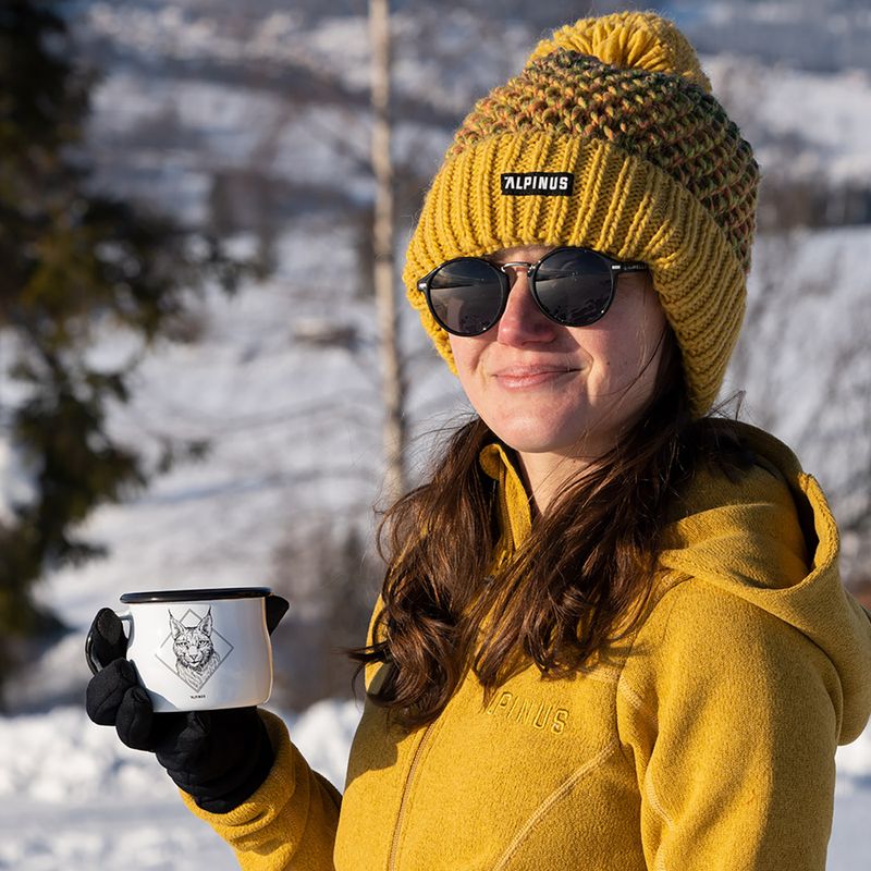 Туристическа чаша Alpinus Enamelled White Lynx 6