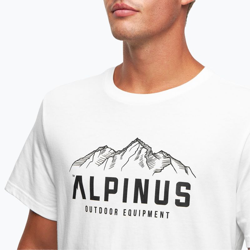 Alpinus Mountains мъжка тениска бяла 4