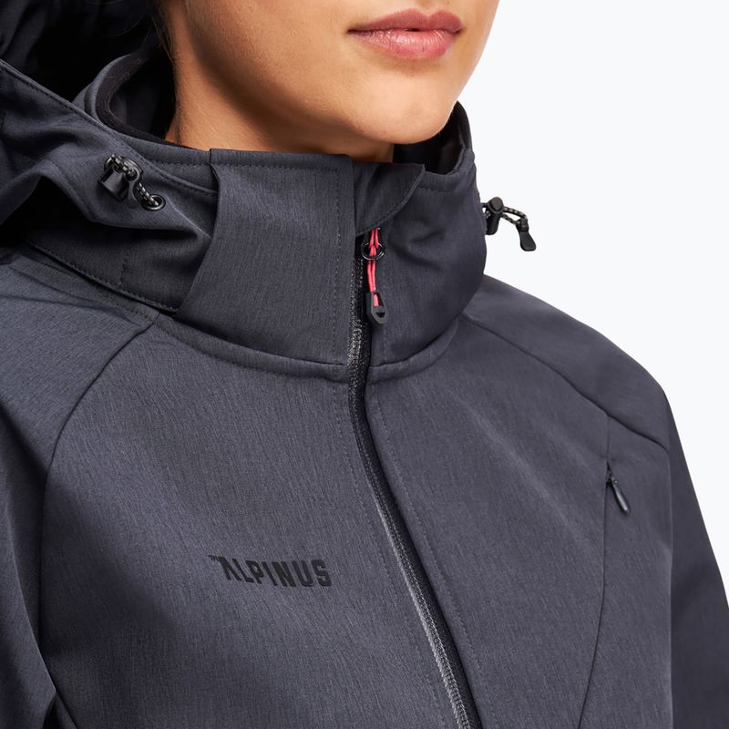 Дамско софтшел яке Alpinus Minthi graphite/black 3