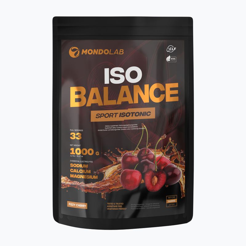 Изотонична напитка на прах MONDOLAB Balance Fizzy Cherry 1000g cherry cola MND008