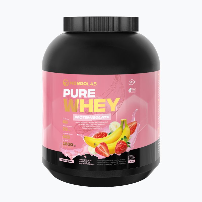 Pure Whey MONDOLAB Protein Isolate 1,8kg banan-truskawka MND004