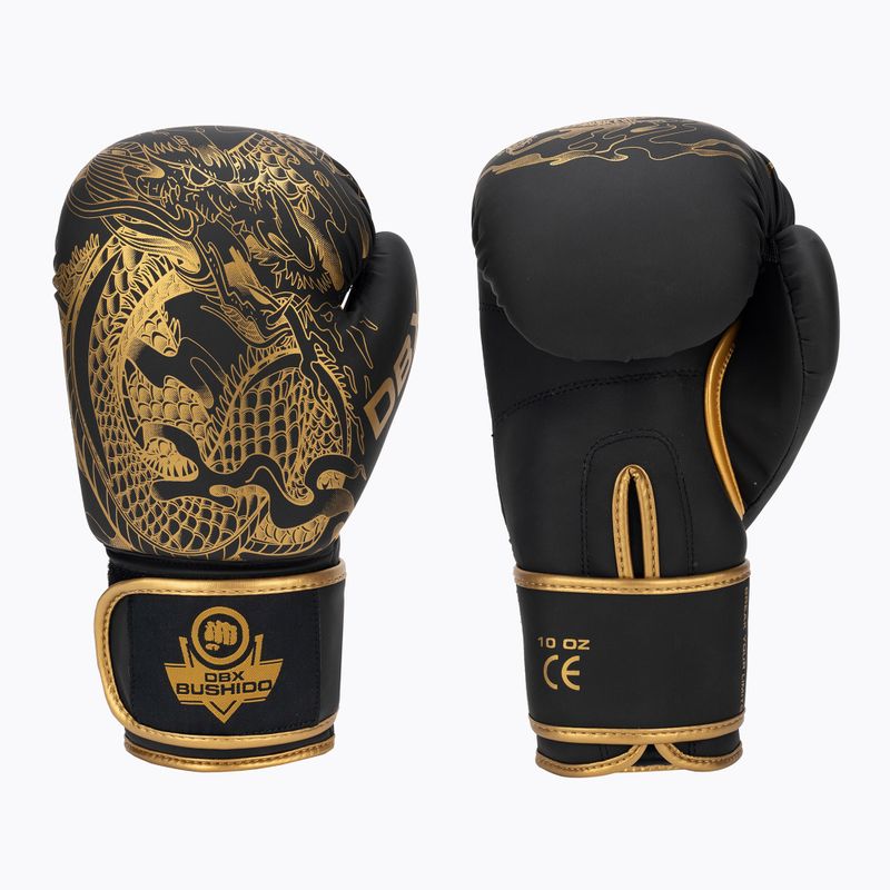 DBX BUSHIDO "Gold Dragon" боксови ръкавици златни/черни