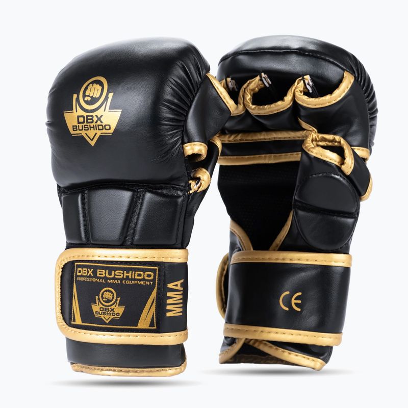 DBX BUSHIDO Master MMA граплинг ръкавици черни/златни