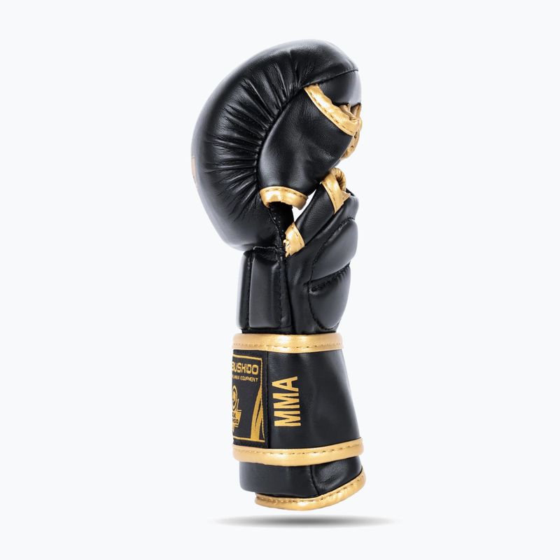 DBX BUSHIDO Master MMA граплинг ръкавици черни/златни 5