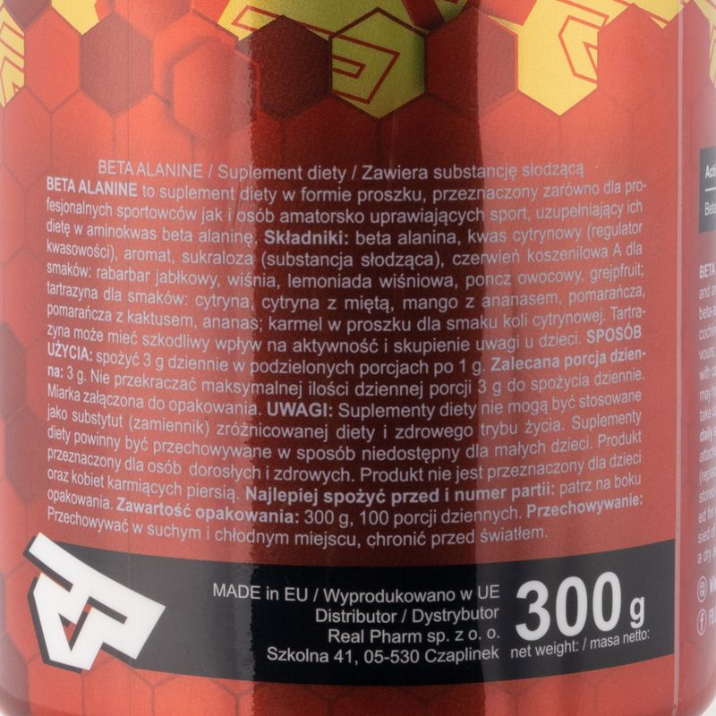 Бета аланин Real Pharm аминокиселини 300g оранжев 666398A 2
