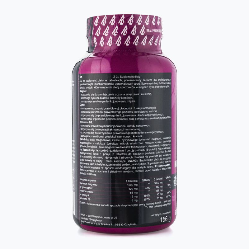 Z3 Real Pharm цинк, магнезий и витамин В6 120 таблетки 666664 2