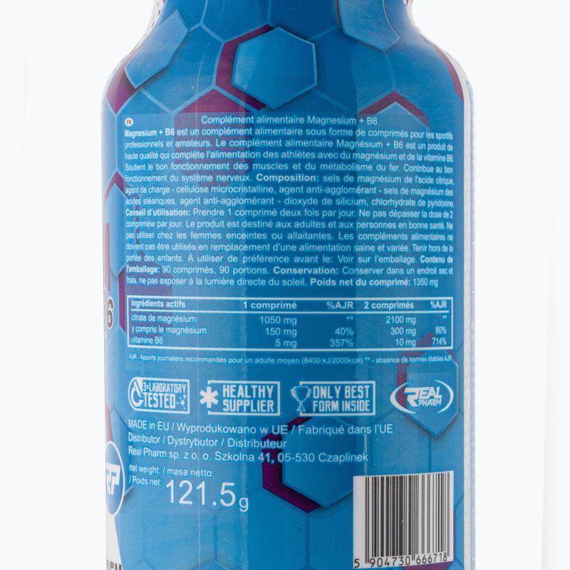 Magnez Real Pharm Magnesium+B6 90 таблетки 3