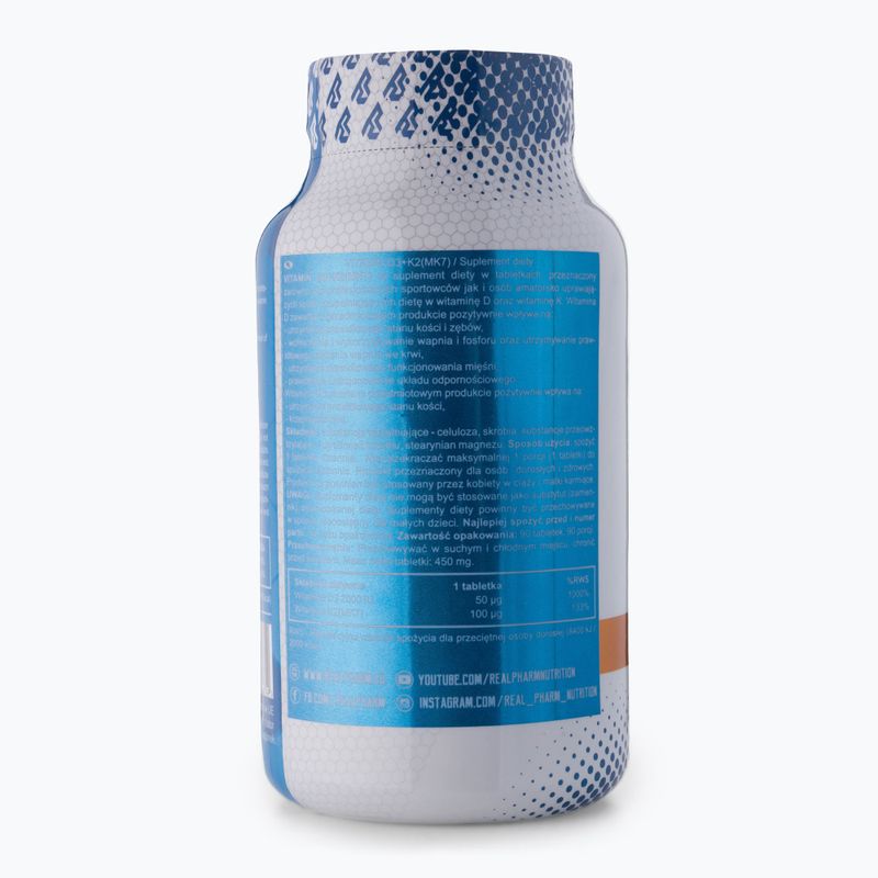 Витамини Real Pharm Vitamin D3 + K2 90 таблетки 3